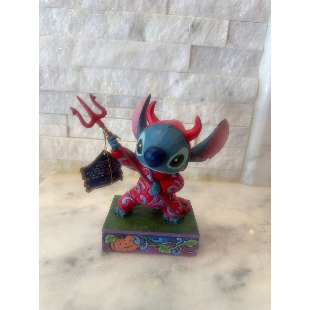 Jim Shore Disney Traditions Stitch Devilish Delight Halloween Figurine NWT